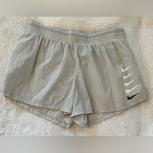 Nike Grey Nike Swoosh Shorts